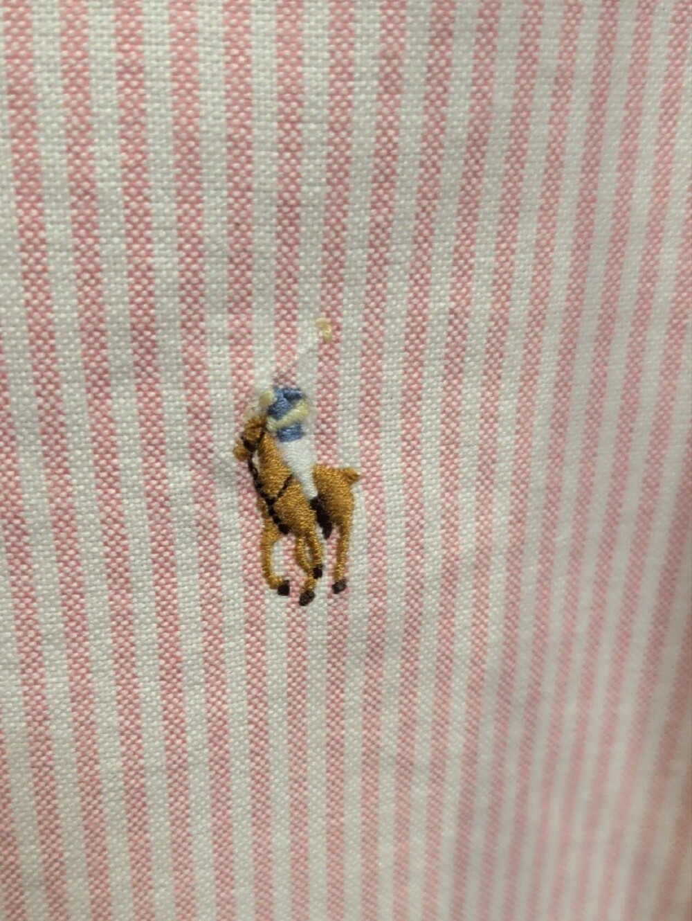 Ralph Lauren Soft Pink Striped Button-Down Shirt - Picture 3 of 6